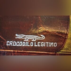 Real Crocodile Brown Leather Wallet